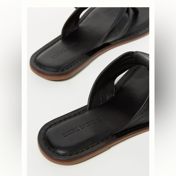 Anthropologie Bernardo Leather Flip-Flop Sandals - Picture 4 of 4